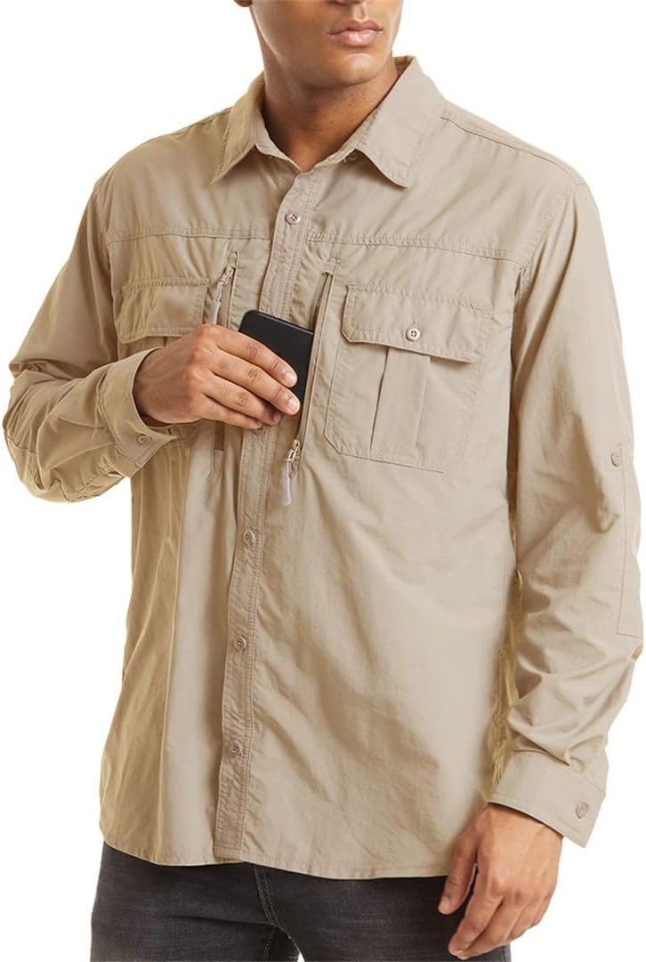 Outdoor Tactical Shirt Men's Quick Drying Skin Protective Long Sleeve Shirt Team Work Tops