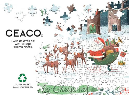 Ceaco - Night Before Christmas - Rompecabezas de 100 Piezas para Niños Mayores de 6 Años | Hecho en EE. UU., Acentos de Brillo, Tamaño Terminado 11 x 15 pulgadas, Educativo, Para Regalo miniatura 6