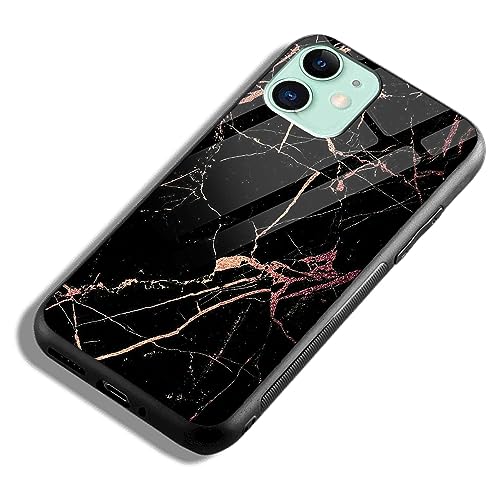 Image of COLORflow Back Cover Compatible with iPhone 11 | Black Marble Golden | Shockproof TPU Bumper Cover with Camera Protection Back Cover Compatible with iPhone 11