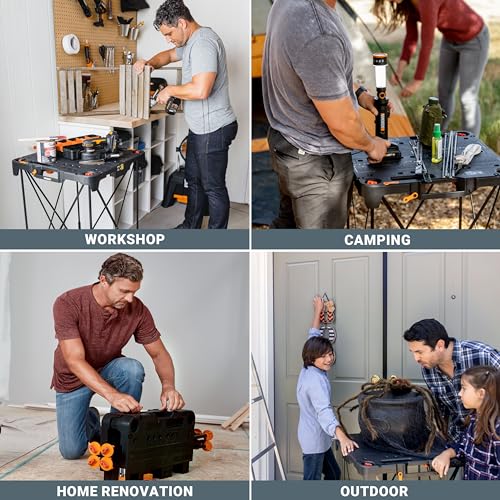 Worx WX066 Sidekick Folding Work Table, Portable All-in-one Work Bench - Image 10