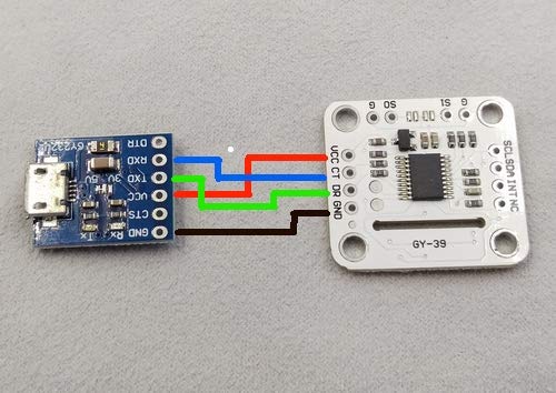 Hiletgo Gy-39 Light Intensity Temperature Humidity Atmospheric Pressure Sensor 4 In One Integrated Sensor Module With Chip Ltr308Als+Spl06+Shtc3 #TOP3