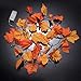 Luditek Fall Decor 3-Pack Fall Leaf Garland with Lights, Total 24.6ft 60 LED Halloween String Lights, Thanksgiving Decorations for Home Holiday Autumn Indoor Friendsgiving Gift