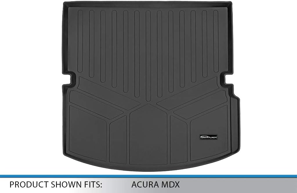 SMARTLINER All Weather Custom Fit Cargo Trunk Liner Floor Mat Behind 2nd Row Seat for 2014-2020 Acura MDX