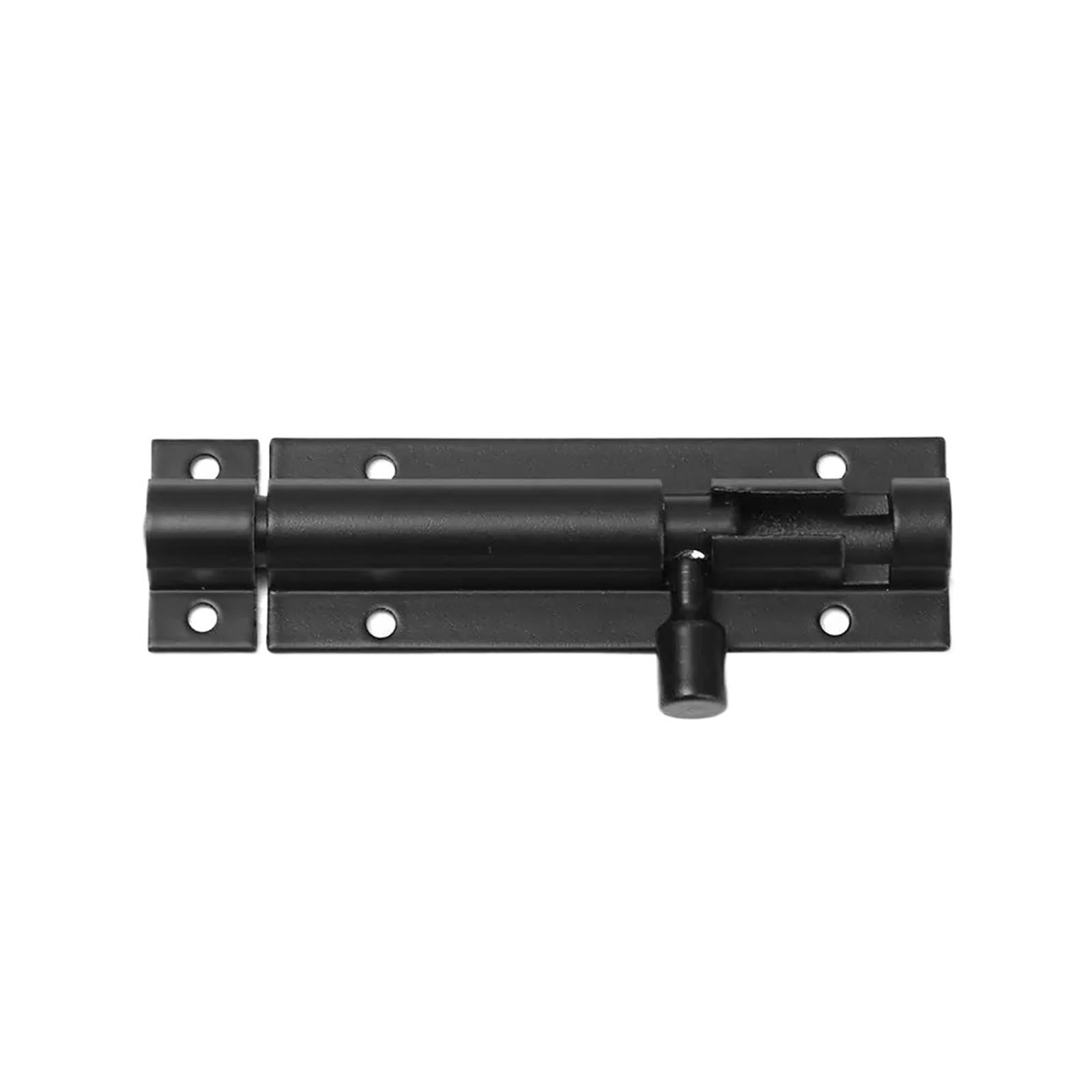 Gate Bolt 2-8" Heavy Duty Large Garden Gate Shed Sliding Door Tower Bolt Latch Catch Home Hardware Black and Silver(Black-3inch)