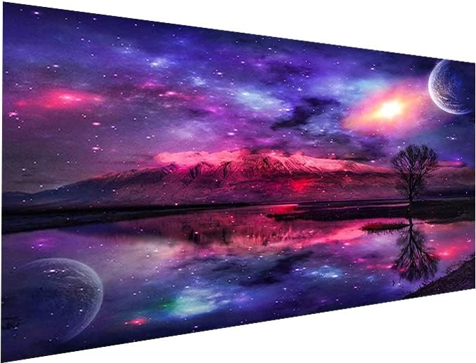 YALKIN Large Diamond Painting Kits for Adults,5D DIY Diamond Art Starry