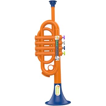 Spielzeug-Trompete lustige simulierte Kunststoff-Trompete f r Kinder fr hp dagogische Musikinstrumente f r Kinder.