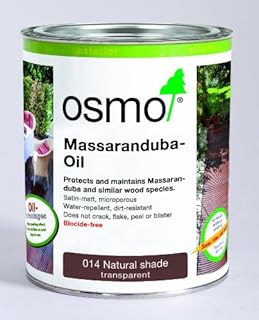 OSMO Decking Oils Natural Exterior Wood Decking Finishes Massaranduba .75L