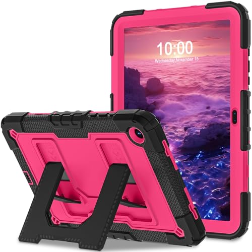 Image of for Samsung Galaxy Tab A11+ /A9+ Case 11 Inch Galaxy Tab A11 Plus Cases,Rugged Heavy Duty Shockproof Protective Cover Samsung A9 Plus Tablet Cases,Black Pink
