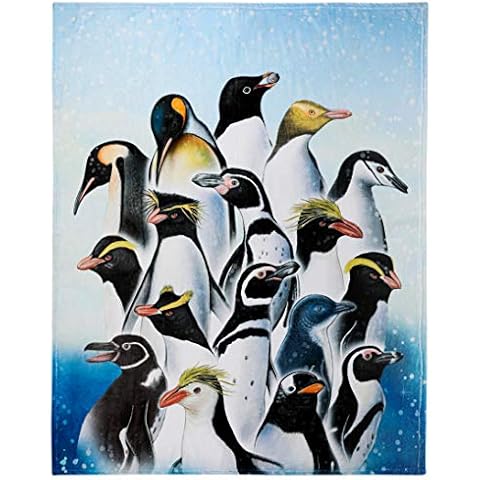 Koltose by Mash Penguin Throw Blanket, Adorable Super-Soft Extra-Large Penguin Blanket for Girls, Boys, Adults, Teen, Kids and Children, Fleece Penguin Blanket (127 cm x 150 cm) Crib or Couch Cover