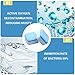 Solid Washing Machine Cleaner, Effervescent Tablet Washer Cleaner, Deep Cleaning Remover with Triple Decontamination, for Front Load and Top Load Washers, 30 PCS