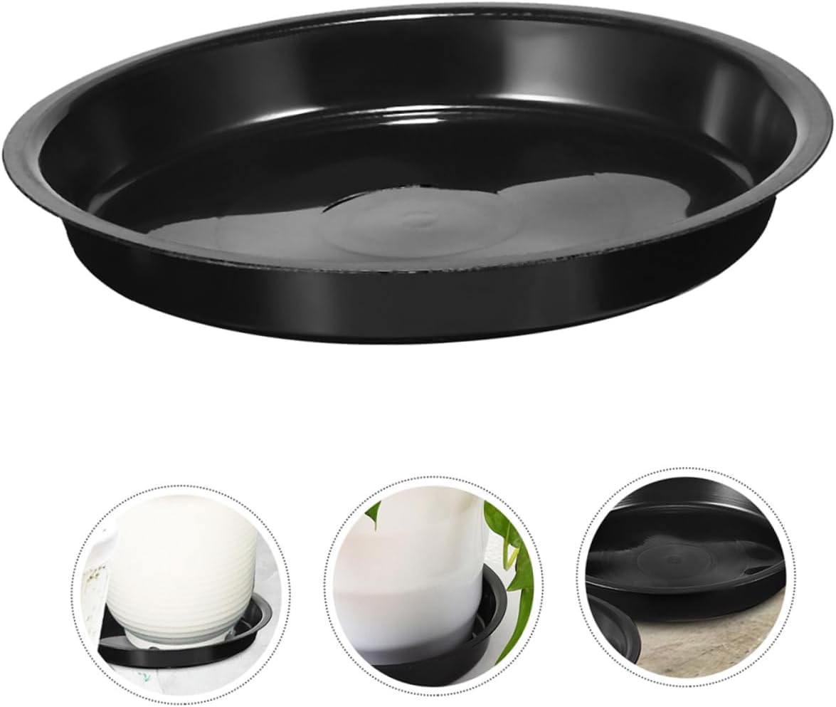 balacoo 64pcs Plant Saucer Tray Round Pot Trays for Use Flower Pot Base Heavy Duty Drainage for Gardening and Home Decor