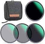 K&F CONCEPT 55mm ND4, ND8, ND64, ND1000 Kit d'objectif pour caméra Lens+ Filter Pouch (Nano-X Series)