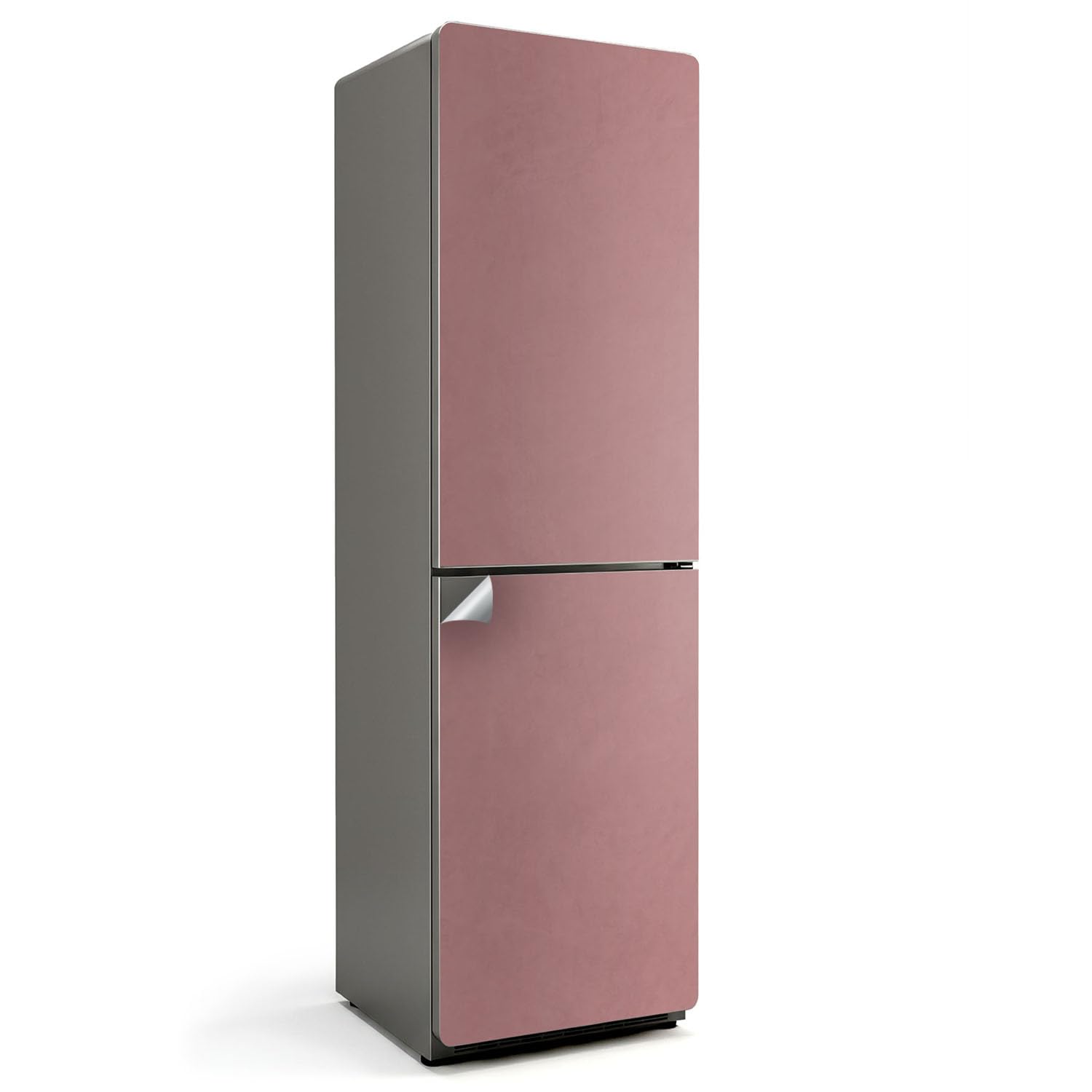 Sticker frigo 60x205 rose pour relooker la decoration de votre cuisine