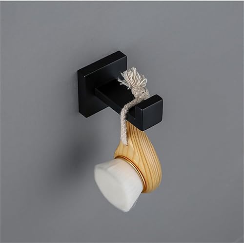Miniatura 3 de Juego de accesorios de baño, estante de pared negro mate, soporte para papel higiénico, gancho para bata, toallero, barra de toalla, anillo de baño,
