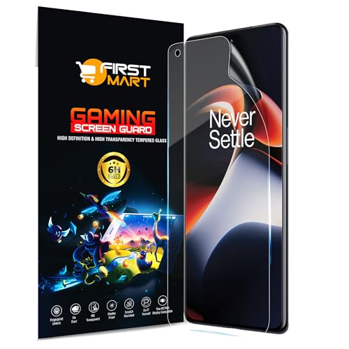 Image of FIRST MART TPU Screen Protector for OnePlus 11r / Oneplus 11 - Unbreakable Membrane Protection, Case Friendly Coverage, Bubble-Free, Edge to Edge Coverage [ 1 Pack]
