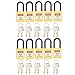 FILFEEL Lucchetto di Blocco, Lucchetto di Sicurezza Ingegnerizzato in Nylon da 38 Mm per Sito Industriale, Set di Lucchetti di Sicurezza con 2 Chiavi per Lucchetto, 10 Set(Giallo)