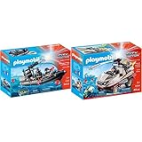 playmobil amphibienfahrzeug Schussfunktion Playmobil 9362 - SEK-Schlauchboot Spiel & 9364 - Amphibienfahrzeug Spiel