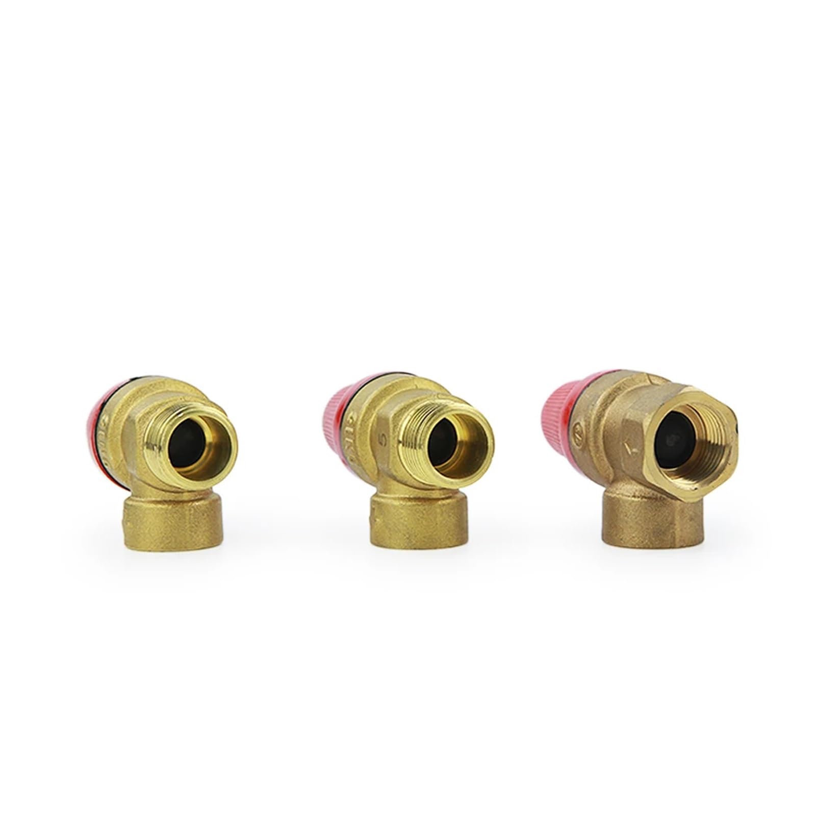 Valvola di sicurezza in ottone con filettatura maschio/femmina da 1/2 pollici 3/5/6/8 Bar for caldaia a gas scaldabagno solare (Color : DN15 Male 1Pc, Size : 5 Bar)