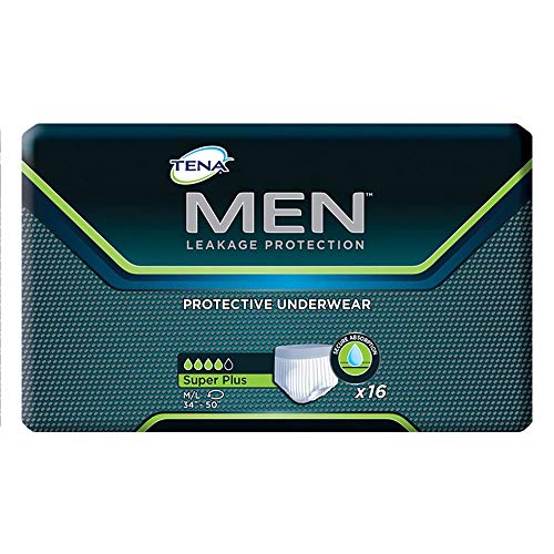 Tena for Men, Super Plus Underwear, Medium / Large, 81780 - Case of 64