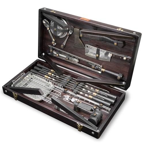 Set de accesorios para parrilla BBQ de 39 piezas miniatura 1