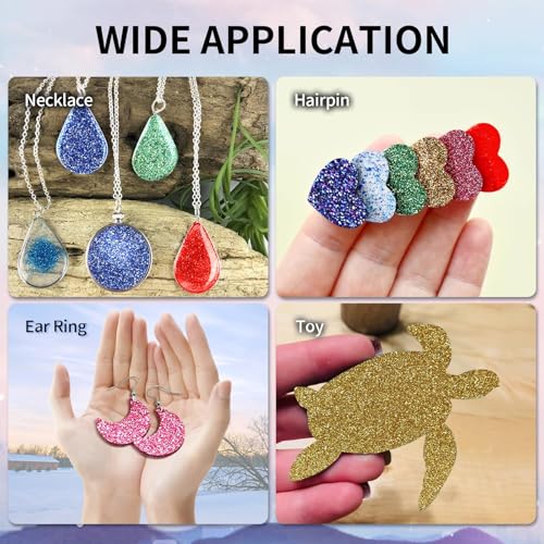 Image of Acrylic Sheets Both-Side Glitter Acrylic Sheets 1 /8 Thick for Laser Cutting Engraving Plexiglass Sheets for Art Design Crafting DIY Home Decore Festival Ornaments (6, Multi, 8 * 8)