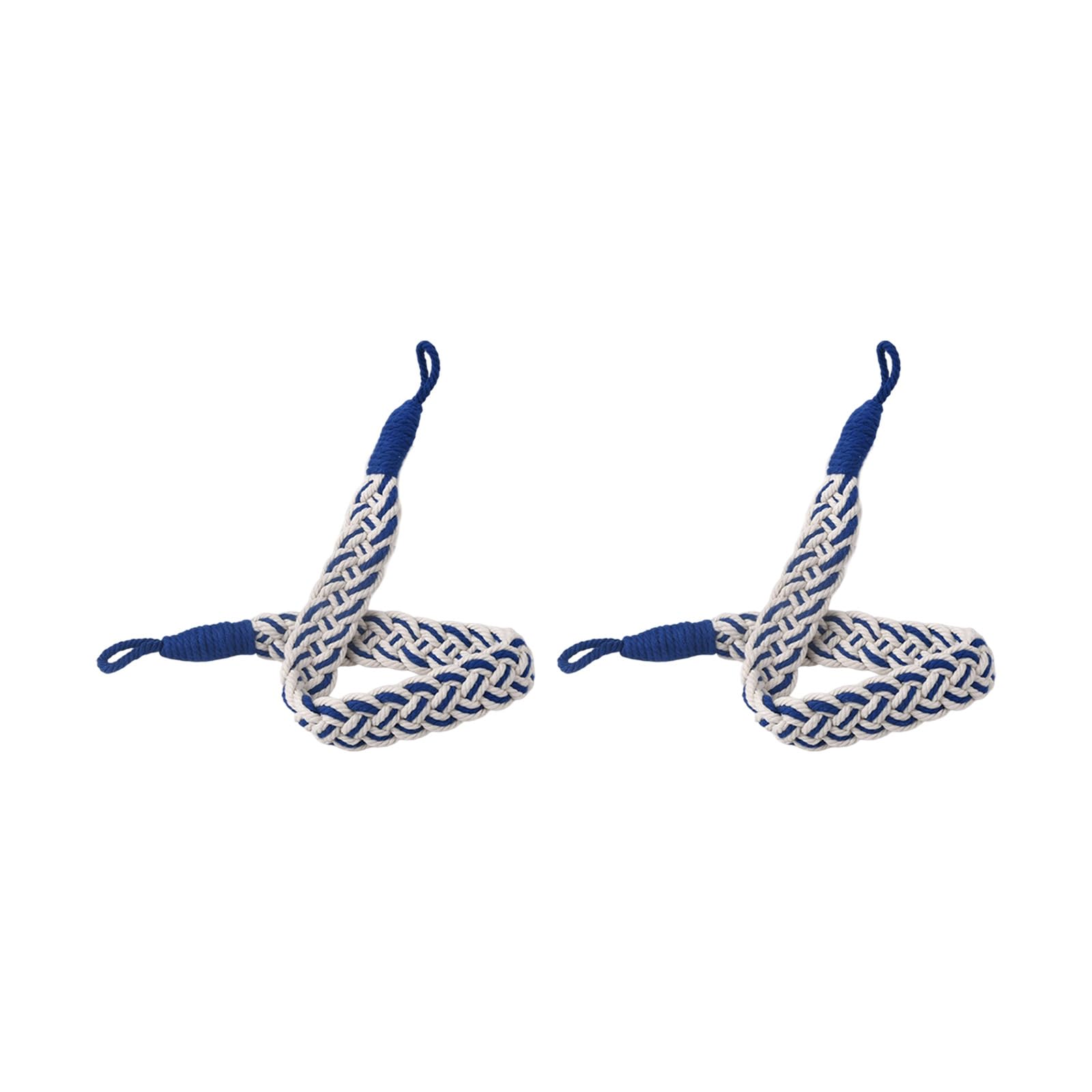 Tsophreniq Of 2 Braided Fabric Curtain Tiebacks Rope Window Drapery Holdbacks Straps Cords Accessories Handwoven Holders