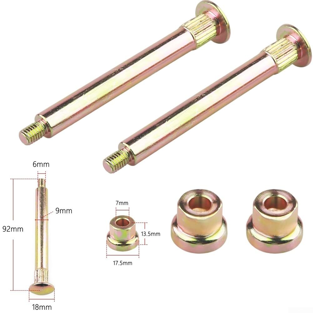 Yuanpgky Kit di riparazione perno e boccola per cerniere in acciaio, per Wrangler 1994-2006, ricambio OEM 55176366, 55176367, 55176368, 55176369, 6504417