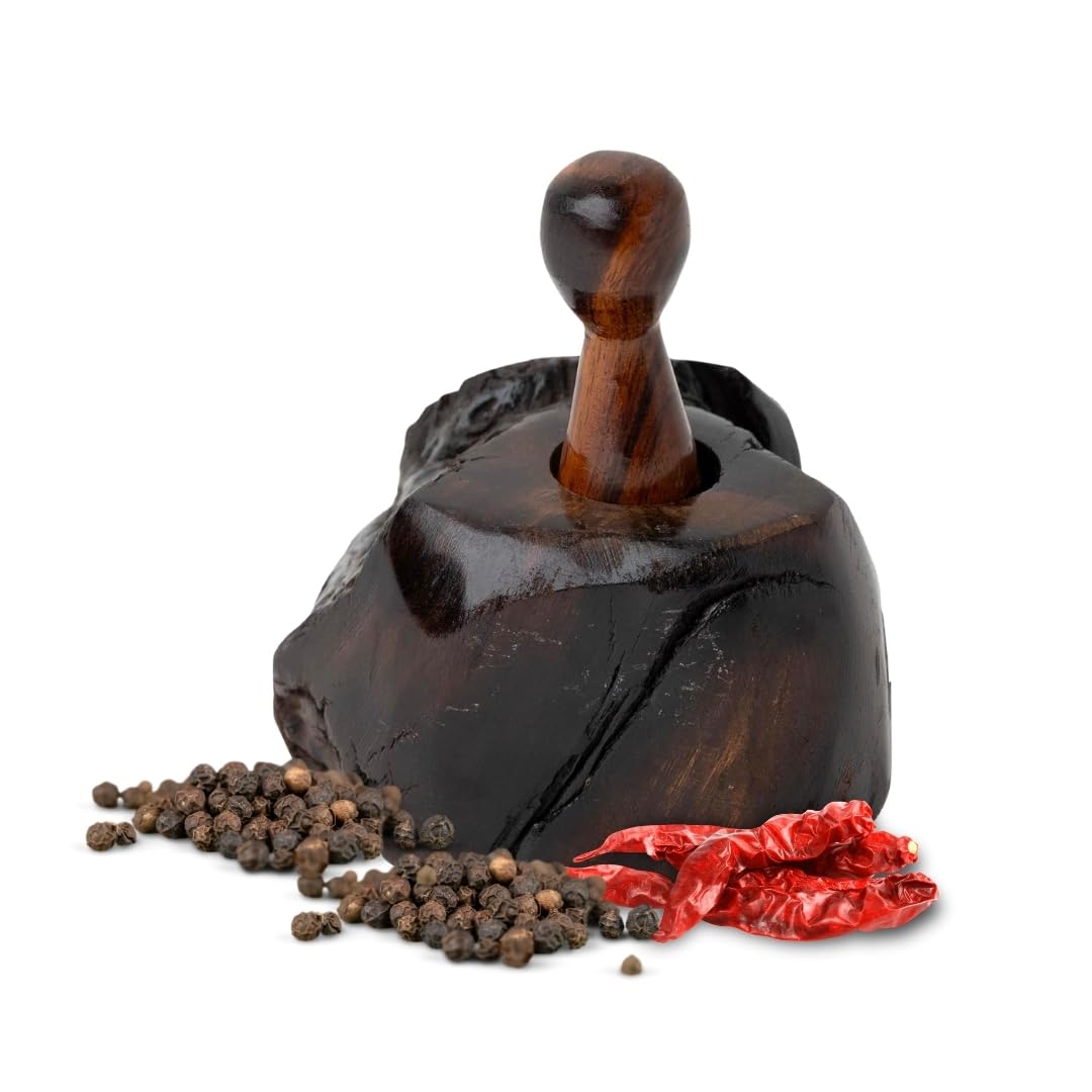 Molinillo de pimienta de madera de hierro, molinillo manual de especias, molinillo de pimienta de madera, pimienta Chiltepin (clásico)
