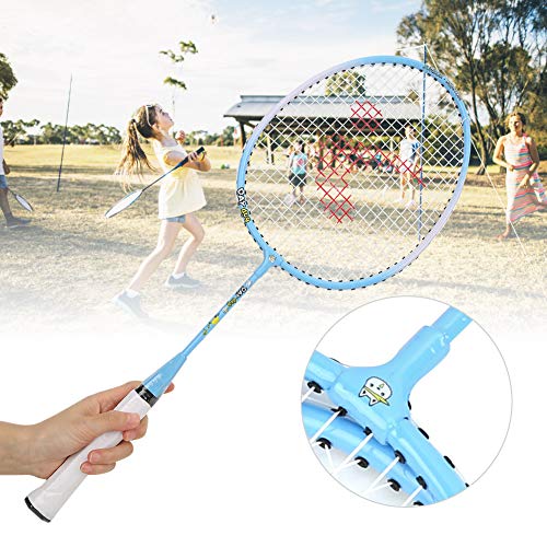 Raquete de badminton infantil, sem design angular, brinquedo esportivo infantil, brinquedo ao ar liv