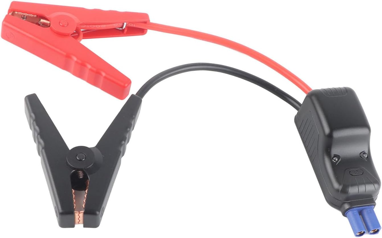 Elprico Jump Starter Replacement Cables, Car Jumper Cable Booster Jumper Cables with Battery Clamps, High Insulation Car Battery Booster Emergency Cable, Jump Starter
