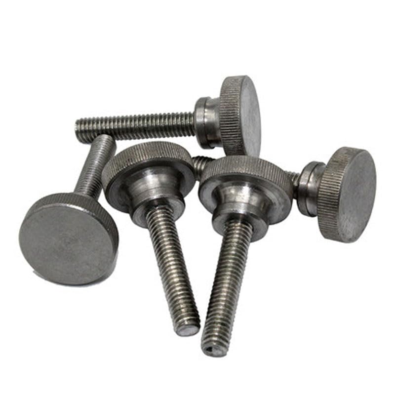 Generic M3 Thumb Screw High Head Knurled Screws CB834 Stainless Steel Bolts 2PCS - (Size: M3 x20mm)