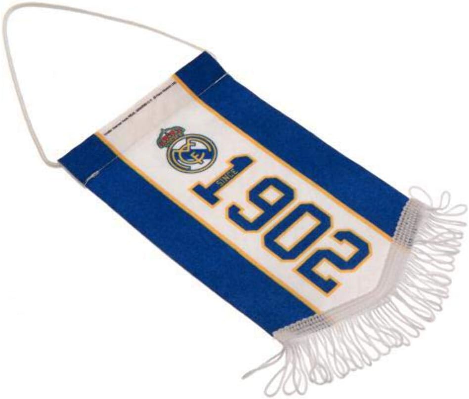 Real Madrid Established Mini Pennant Pennant Pennants, Adults, Unisex, Multicoloured (Multicolour), One Size