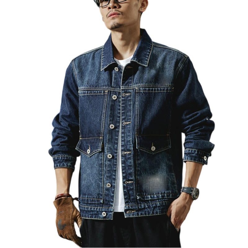 Veste denim décontractée homme pour ne plus hésiter en automne