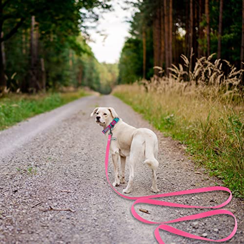 Wolfone 1.5M Pink Waterproof Training Dog Leash，Sturdy Dirt & Odor-Resistant Leash For Small Medium Large Dog， Cute Color Leash For Boys Girly Dog #TOP4
