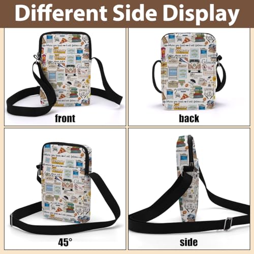 Funny Crossbody Bag, Sling Bag for Women, TV Show Inspired Gift Sunfower Book Merchandise for Fans Girls Friend Sister Friendship Birthday Christmas Small Messenger Bags Adjustable Strap Purses Bags2