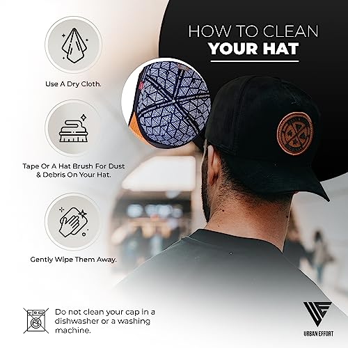 Image of Urban Effort Trucker Hat for Men - Mesh Back Baseball Cap, 5 Panel Snapback Hats for Men and Women