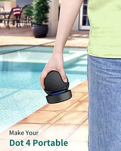 Battery Base for DOT 4 Generation - Portable Outdoor Battery Stand with Extended Playtime, Suitable for Garden and Kitchen, Supply Playtime of 9 Hours (Not Include DOT 4)