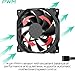 upHere 12BK4-5 PWM Case Fan,120mm PC Fan,High Performance Cooling Fan, 4-Pin, Adjustable Speed 900-1800 RPM, Compatible with Desktop