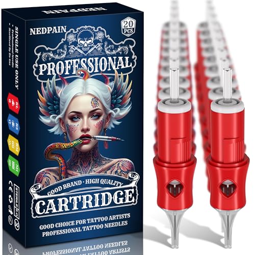 NEDPAIN 1205RL Tattoo Cartridge Needles 20 Count #12 5 Round Liner