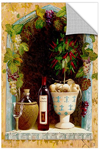 Toile Olive Oil And Wine Arch I de Welby 40,6x61 cm aux finitions premium