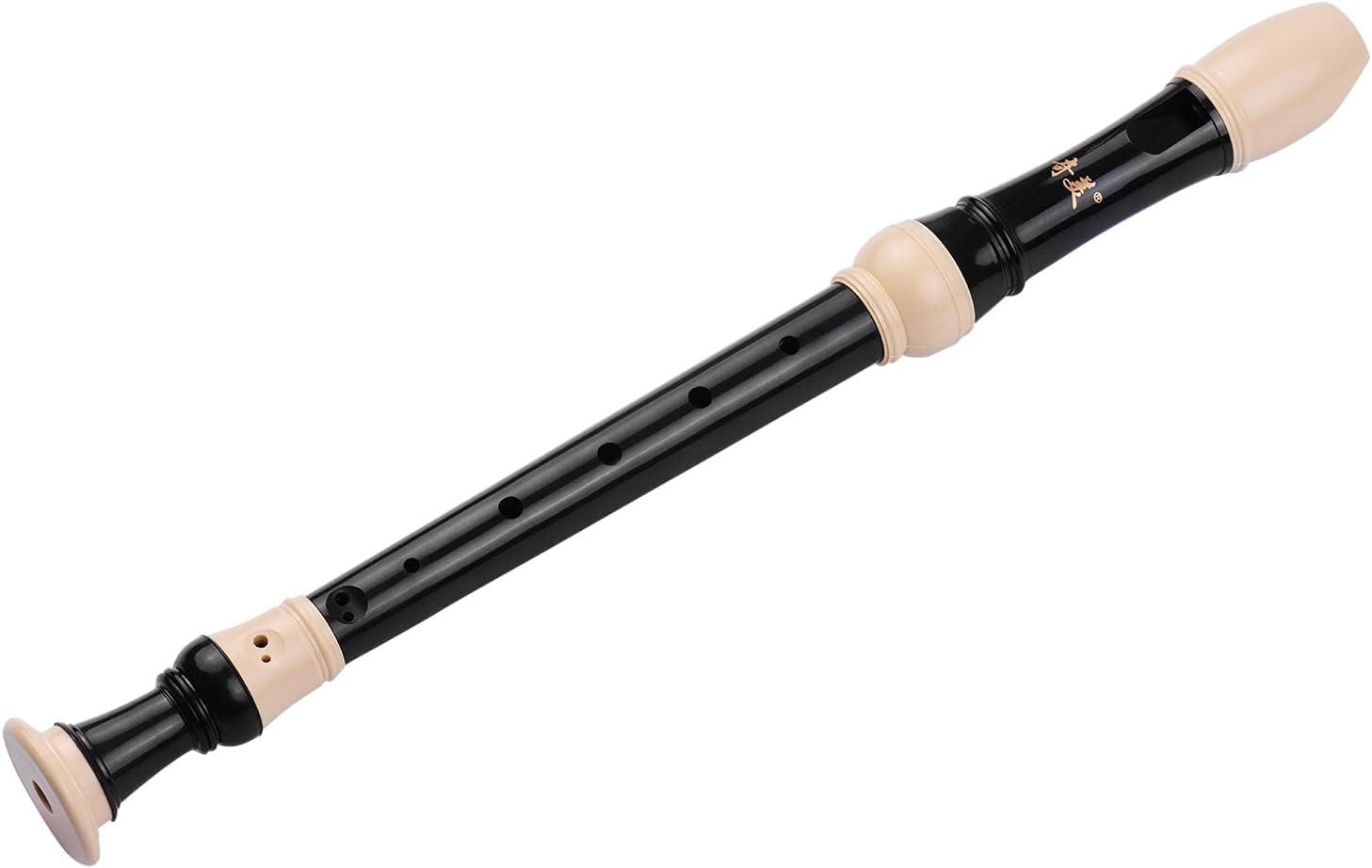 Homgee 8-Hole Alto Descant Recorder German Style Wind Instrument with Cleaning Rod Finger Rest Strap PU Storage Bag