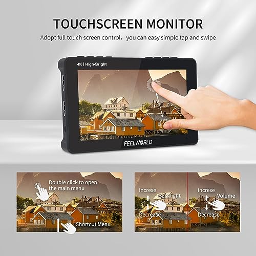 FEELWORLD 5.5 Inch 1600Nit Camera Field Monitor Ultra Bright 4K HDMI Video Monitor Touch Screen DSLR Monitor F970 External Install F5PROX by FEELWORLD - Image 3