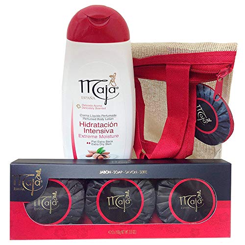 Maja Gift Set (3 x 3.5 Oz. Soaps & Body Lotion 13.5 Oz.) With Free Carrying Case