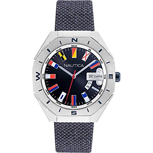 Nautica Reloj Casual NAPBPS012, marrón, Correa