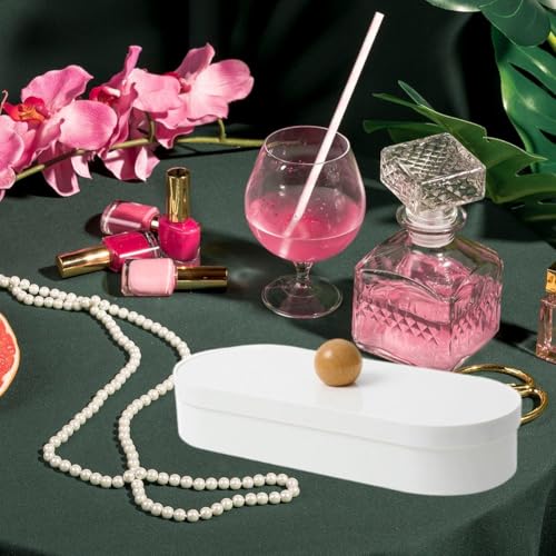 Boîte de rangement de bijoux et barrettes polyvalente transparente