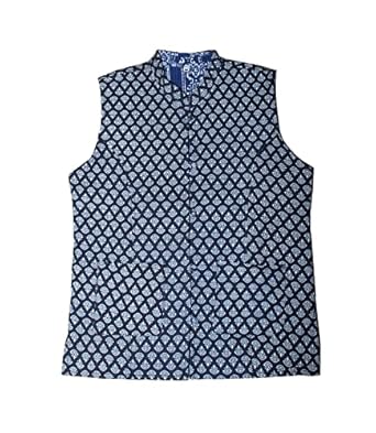 Women's Peach Cotton Quilted Reversible Sleeveless Jacket