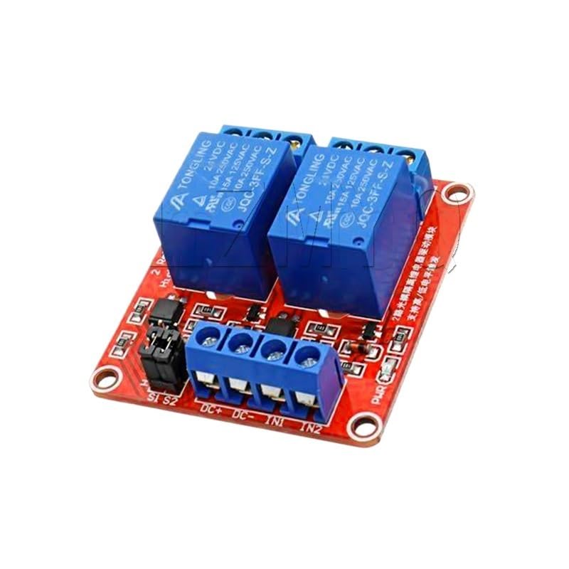 DC 5V 12V 24V 1 2 4 6 8 Channel Relay Module Board Shield with Optocoupler/High and Low Level Trigger for(5V,2 Channel)