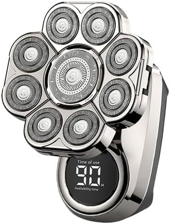I-clean 9D Head Shavers for Bald Men,New Upgraded 6-in-1 Electric Razor with LED Display,Waterproof Wet/Dry Grooming Kit,Cordless Rechargeable Shaver for Home and Travel - Image 9