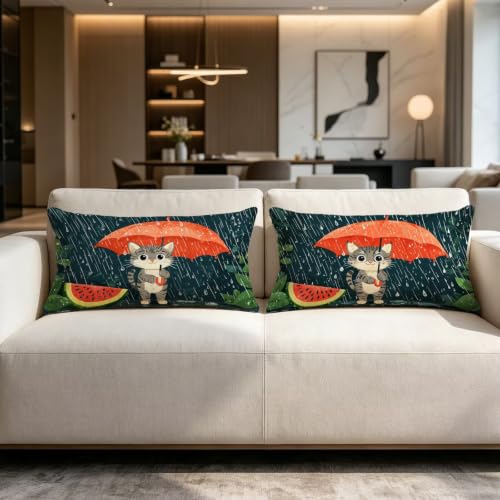 Housse de coussin chat 40x80 lavable pour canapé et salon - 5