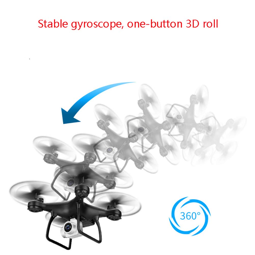 RSGK Quadcopter dla dzieci, dron z kamerą 1080p, dron dla początkujących, inteligentny czujnik grawitacji, 3D -Flip, tryb Headless, obsługa jednym przyciskiem